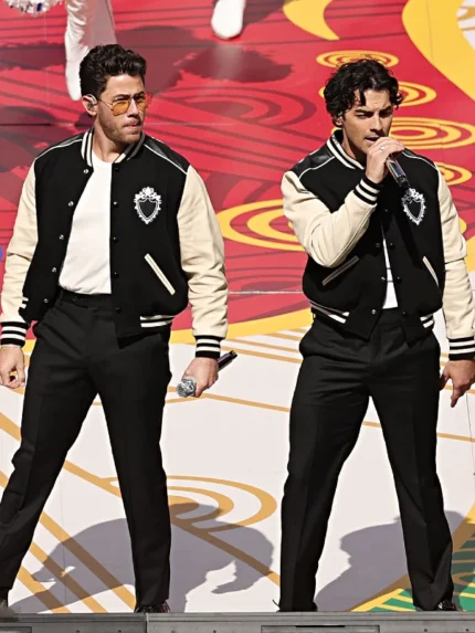 NFL Halftime Show Jonas Brothers Varsity Jacket