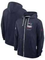 New England Patriots Nike Sideline Quarterback Scramble Full-Zip Hoodie