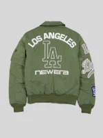 New Era Dodgers MA-1 Jacket Green