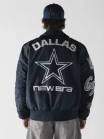New Era x Alpha Industries Dallas Cowboys MA-1 Navy Bomber Jacket