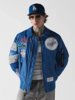 New Era x Alpha Industries Dodgers MA-1 Bomber Jacket Royal