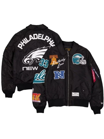 New Era x Alpha Industries Philadelphia Eagles MA-1 Bomber Jacket