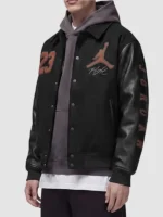 Nike x Jordan London Varsity Jacket in Black