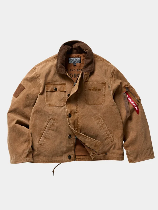 Old Forester Alpha Industries Jacket Brown Old Forester Alpha Industries Jacket Brown