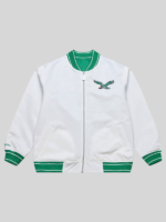 Philadelphia eagles reversible satin jacket mens