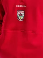 Red Arsenal Adidas EQT Half Zip Top in Unisex