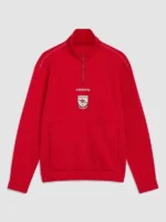 Red Arsenal FC Adidas EQT Half Zip Jacket