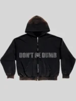 Rust Wash Dont Be Dumb Hoodie