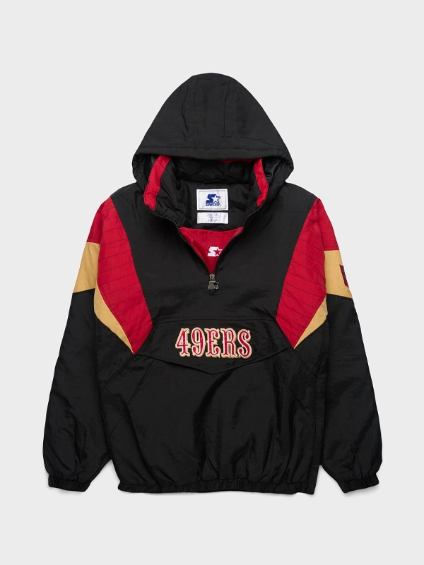 San Francisco 49ers Starter Blackout Breakaway Jacket San Francisco 49ers Starter Blackout Breakaway Jacket