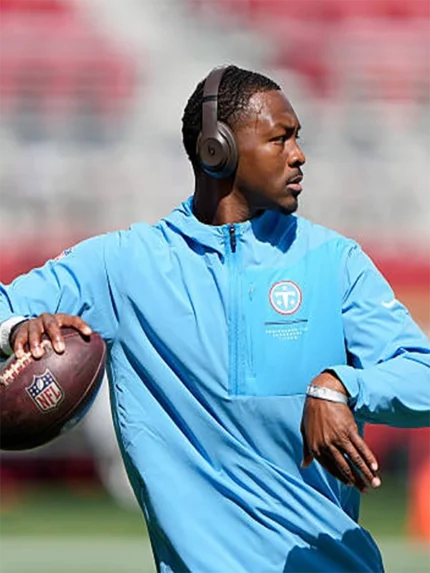Unisex Tennessee Titans Blue Nike Sideline 2026 Quarter-Zip Jacket