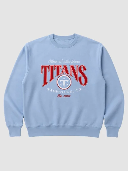 Unisex Titans x HANG Heritage Sweatshirt in Light Blue