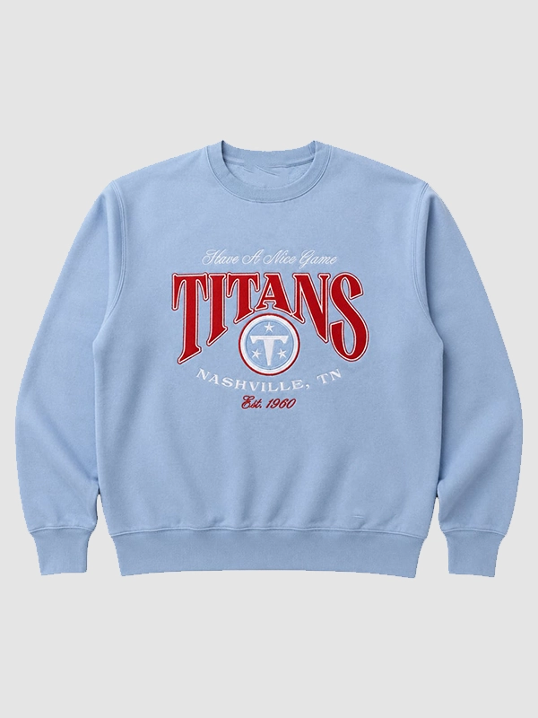 Unisex Titans x HANG Heritage Sweatshirt in Light Blue Unisex Titans x HANG Heritage Sweatshirt in Light Blue