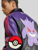 adidas Originals purple and grey Pokemon 8 Ball Jacket